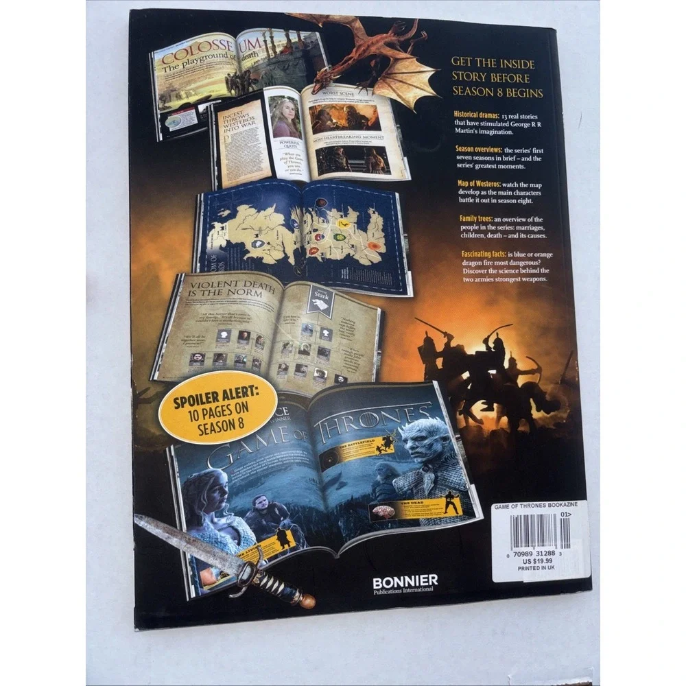 HBO Game Of‎ Thrones Magazine Real Story Behind The Battle Between Ice & Fire